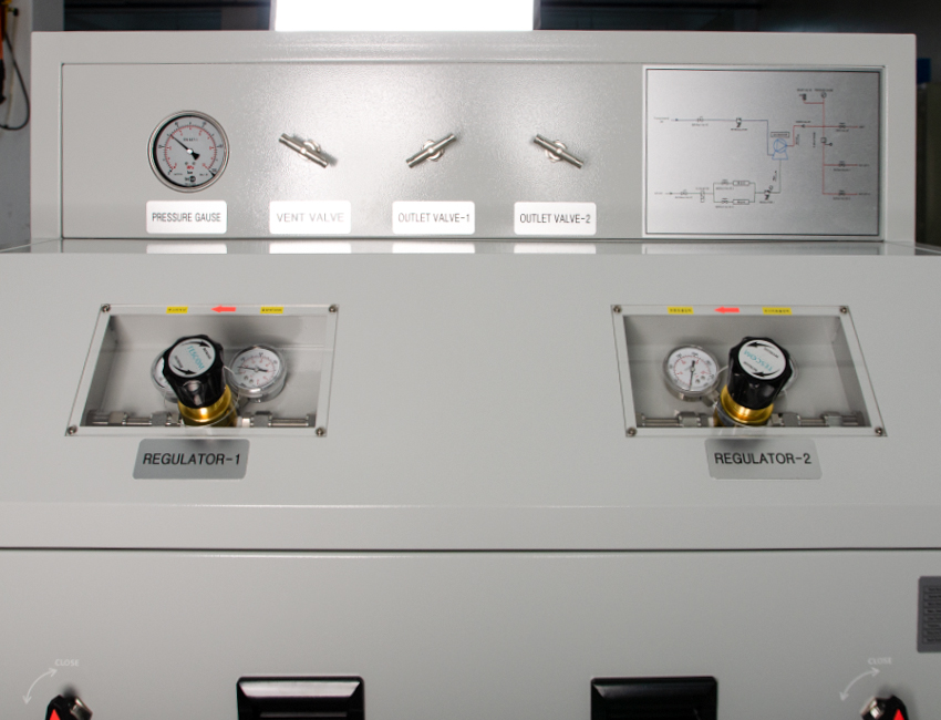 Argon pressure, filling equipment (gas)